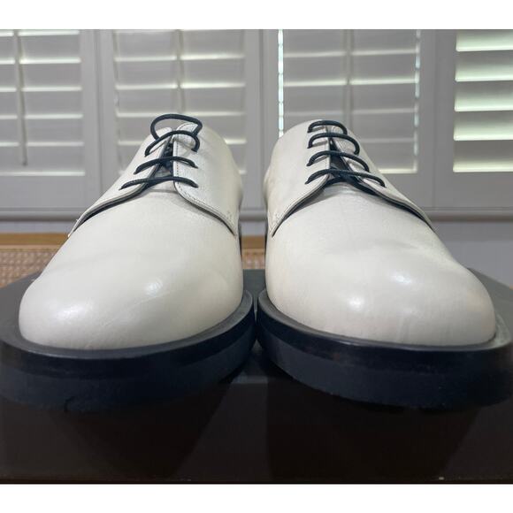 Robert Clergerie Men's Gian Oxford Dress Shoes Gris Leather Size 7 US 40 EU NIB - Picture 6 of 13